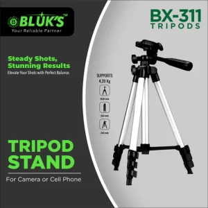BLUKS-BX-311-360°- Tripod-Long Camcorder-Tripod Stand-in-pakistan