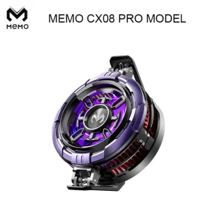 MEMO CX08 Pro Mobile Cooler Phone Radiator With AI and Pro Model 2 Gear Magnetic Phone Cooler for PUBG and Different Games