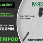 BLUKS-BX-310-Extra Long-700mm-Selfie Stick-Tripod-Stand-in-pakistan