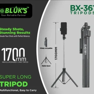 BX-361-Super-Long- 1700mm-Selfie-Stick-Tripod-Stand