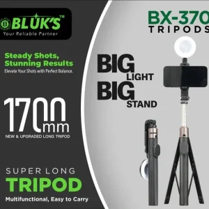 BX-370-Extra-Long- 1700mm-Selfie-Stick-Tripod-Stand-in-pakistan